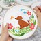 Dog Embroidery Kits for Beginners with Floral Pattern,Cross Stitch Kit for Adults DIY Needlepoint with Embroidery Instructions